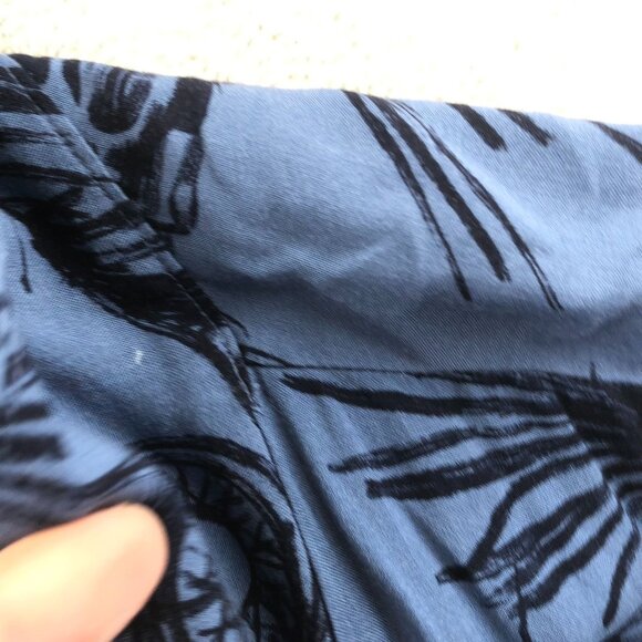 Harley-Davidson Mens Hawaiian Shirt Large Short Sleeve Blue Casual Moto Leaf Y2K - Picture 4 of 14